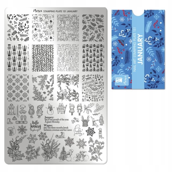 Blaszka do stempli Moyra 151 January