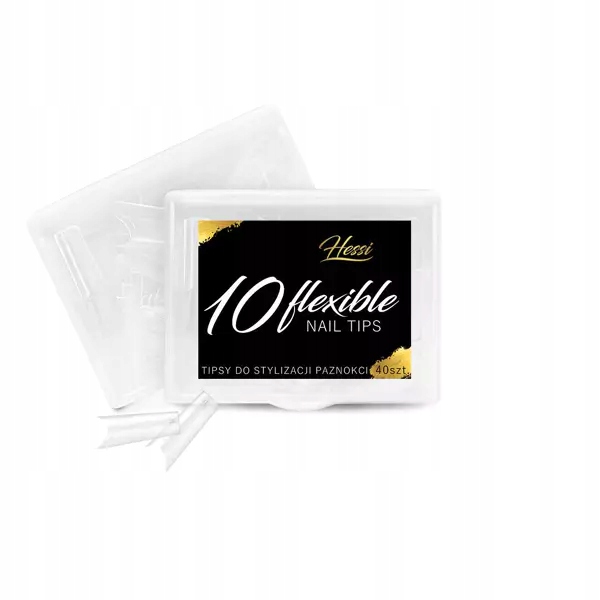 Tipsy tunelowe Hessi 10 Flexible Nail Tips 40szt