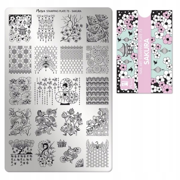 Blaszka do stempli Moyra 73 Sakura