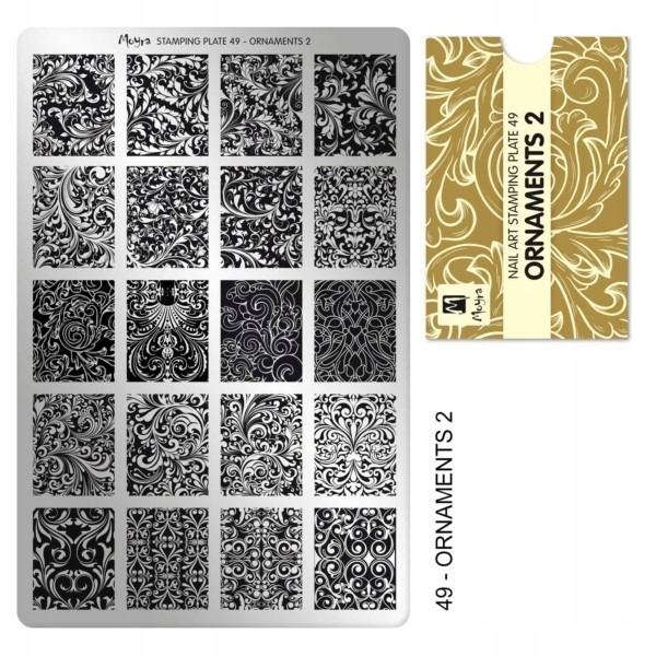 Blaszka do stempli Moyra 49 Ornaments 2