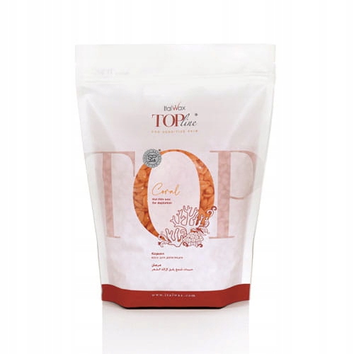 Wosk do depilacji w dropsach ItalWax Top Line Coral 750g