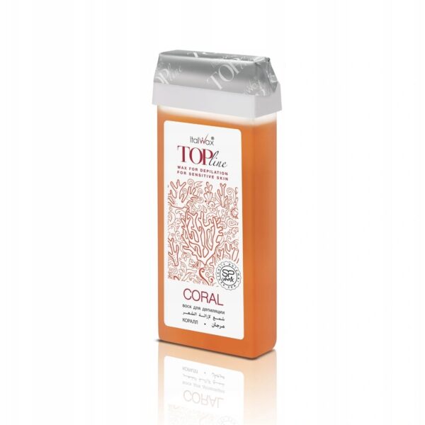 Wosk do depilacji w rolce ItalWax Top Line Coral 100ml