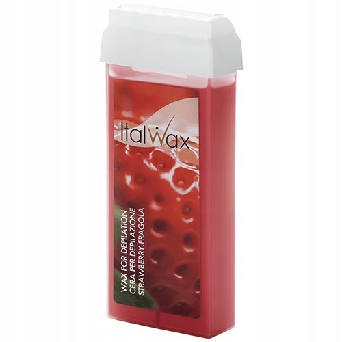 Wosk do depilacji w rolce ItalWax Strawberry 100ml